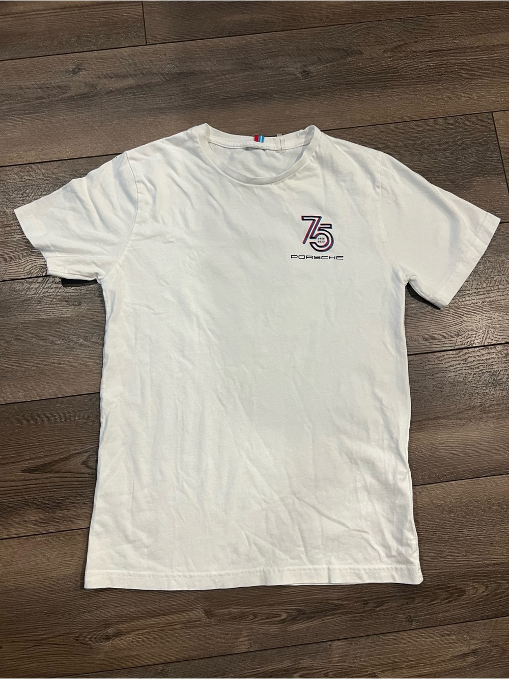 Porsche 75 Years Anniversary 3D-effect Logo Print T-shirt Size S